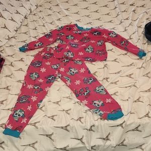 Winter themed Girl's owl pajama set George